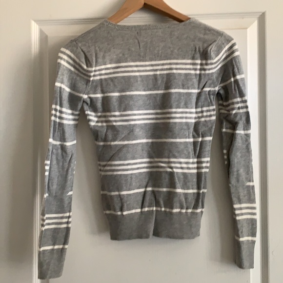 Banana Republic gray striped sweater - Picture 2 of 3